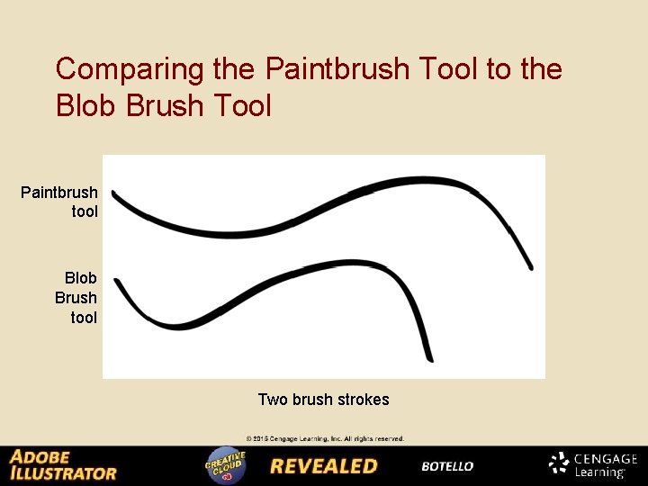 Comparing the Paintbrush Tool to the Blob Brush Tool Paintbrush tool Blob Brush tool