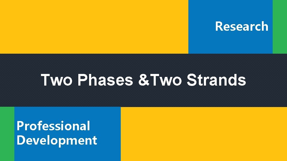 Research Two Phases &Two Strands Professional Development 