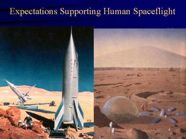 Expectations Supporting Human Spaceflight 4 
