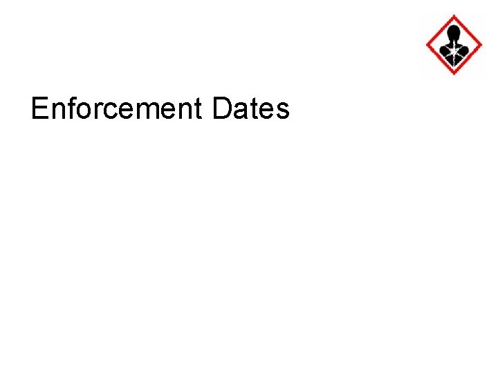 Enforcement Dates 