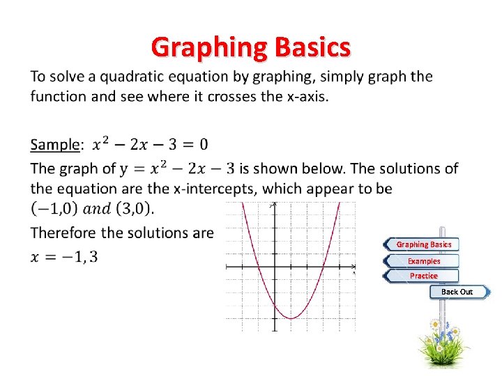  • Graphing Basics Examples Practice Back Out 