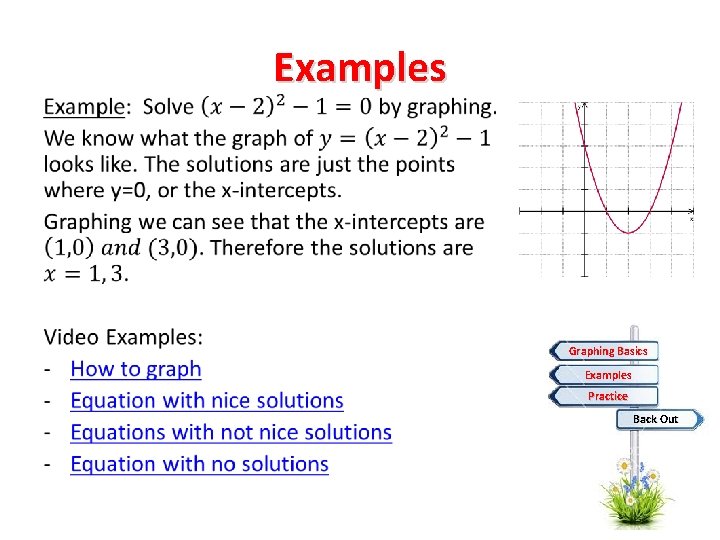  • Examples Graphing Basics Examples Practice Back Out 