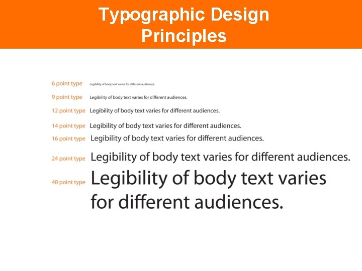 Typographic Design Principles Legibility 