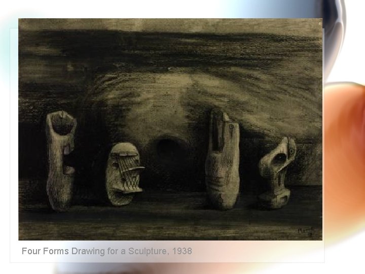 Four Forms Drawing for a Sculpture, 1938 