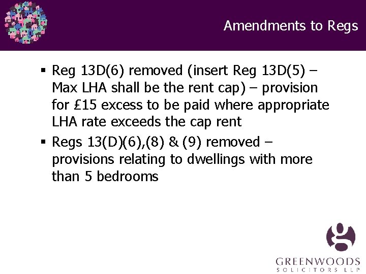 Amendments to Regs § Reg 13 D(6) removed (insert Reg 13 D(5) – Max Amendments to Regs § Reg 13 D(6) removed (insert Reg 13 D(5) – Max