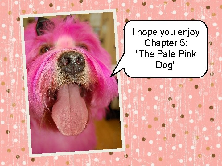 I hope you enjoy Chapter 5: “The Pale Pink Dog” 