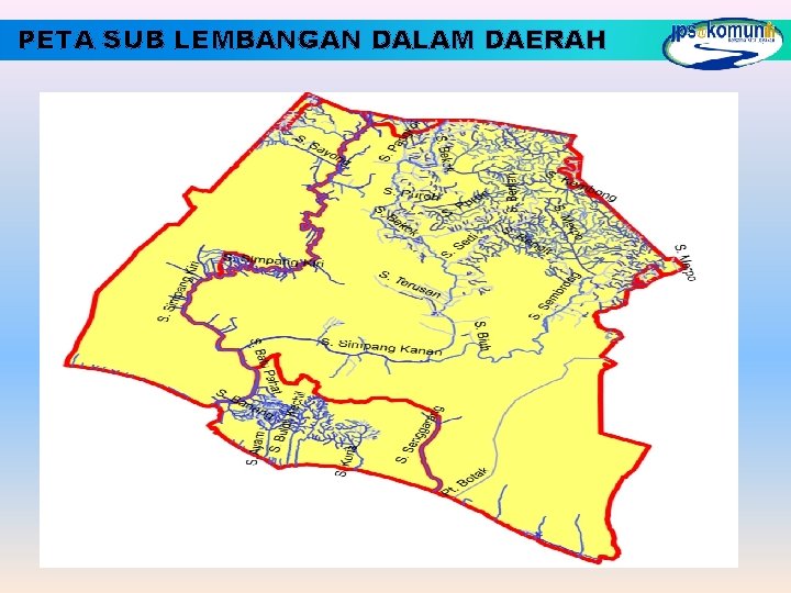 PETA SUB LEMBANGAN DALAM DAERAH 