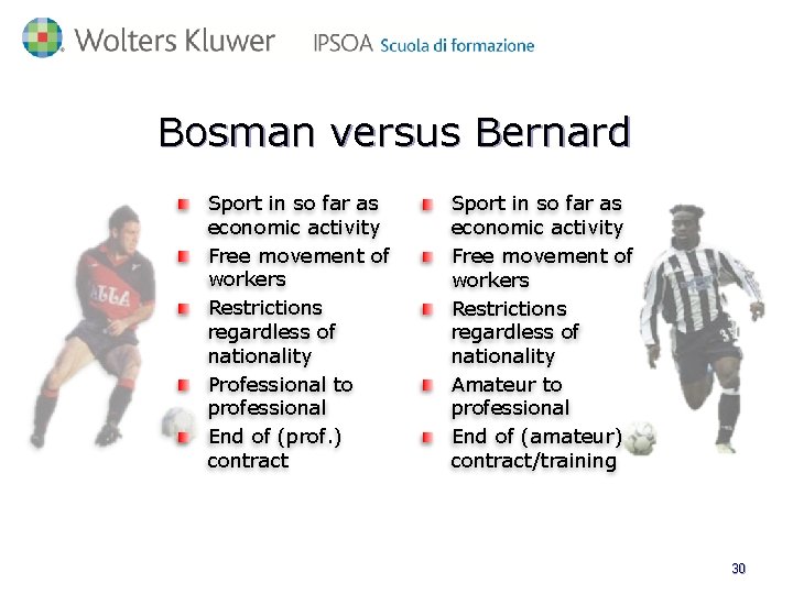 Bosman versus Bernard Sport in so far as economic activity Free movement of workers