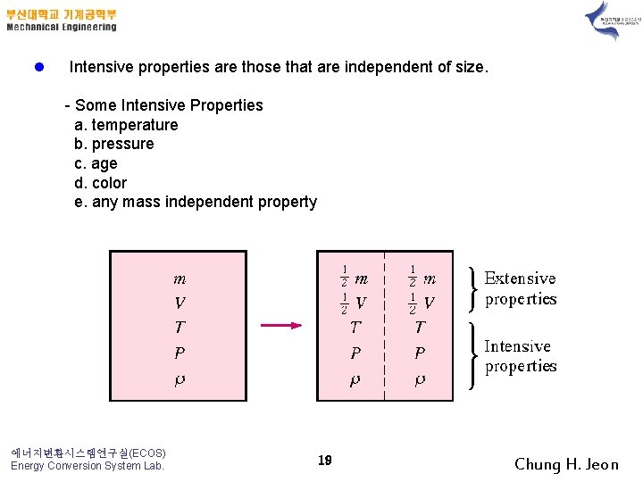 l Intensive properties are those that are independent of size. - Some Intensive Properties