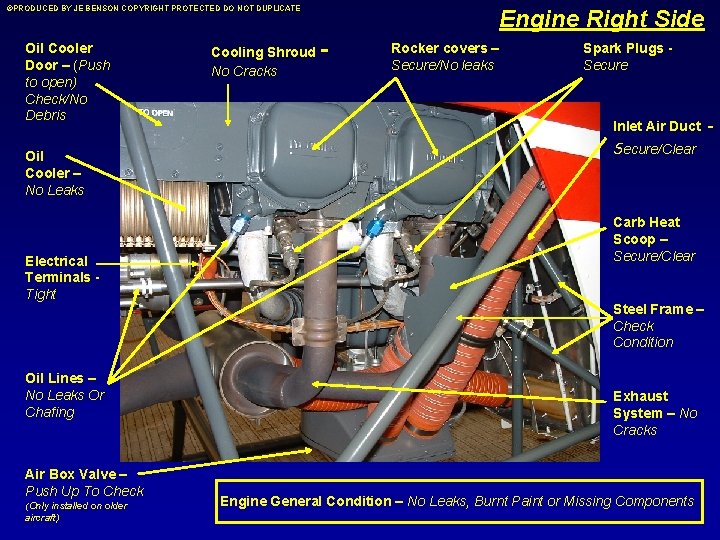 ©PRODUCED BY JE BENSON COPYRIGHT PROTECTED DO NOT DUPLICATE Oil Cooler Door – (Push