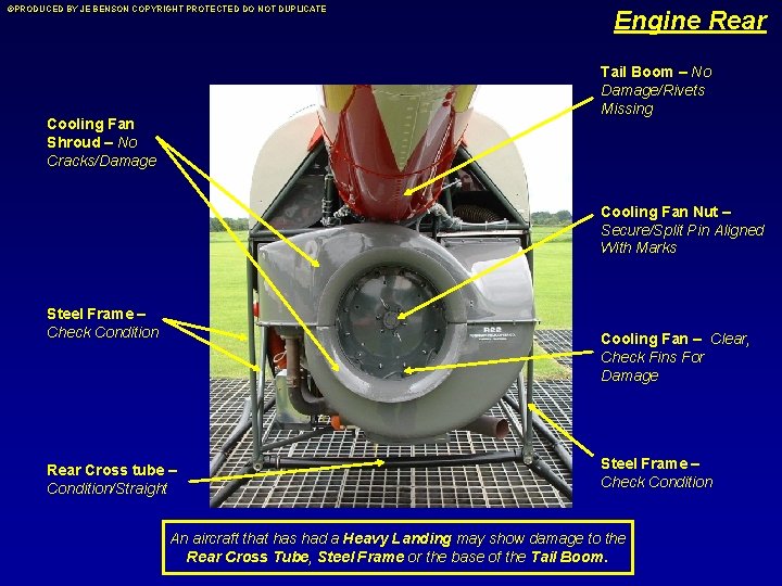 ©PRODUCED BY JE BENSON COPYRIGHT PROTECTED DO NOT DUPLICATE Engine Rear Tail Boom –