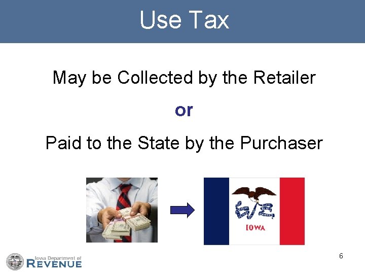 Use Tax May be Collected by the Retailer or Paid to the State by