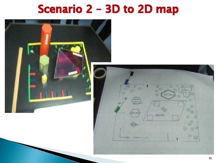 Scenario 2 – 3 D to 2 D map 10 
