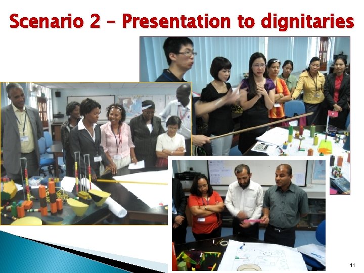 Scenario 2 – Presentation to dignitaries 11 