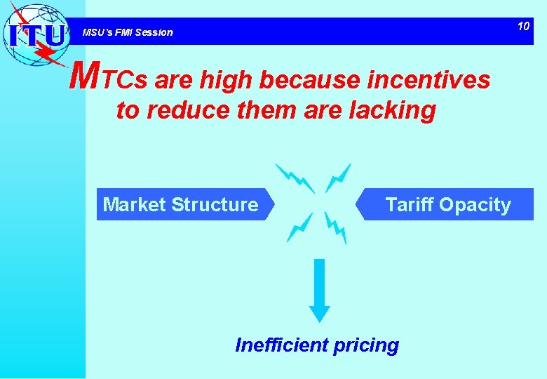 10 MSU’s FMI Session MTCs are high because incentives to reduce them are lacking