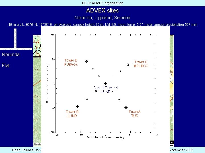 CE-IP ADVEX organization ADVEX sites Norunda, Uppland, Sweden 45 m a. s. l. ,