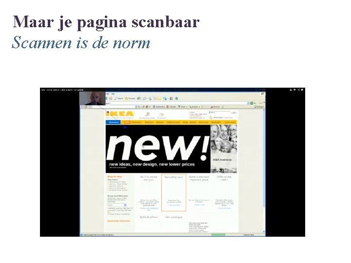 Maar je pagina scanbaar Scannen is de norm 