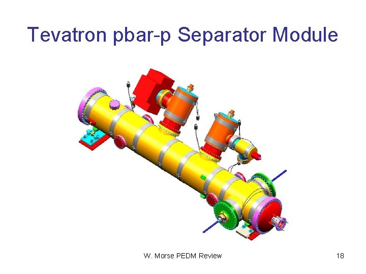 Tevatron pbar-p Separator Module W. Morse PEDM Review 18 