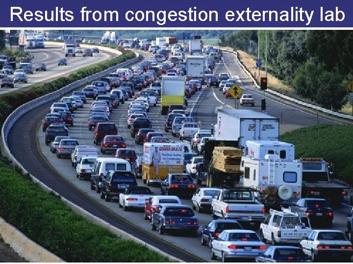 Results from congestion externality lab 