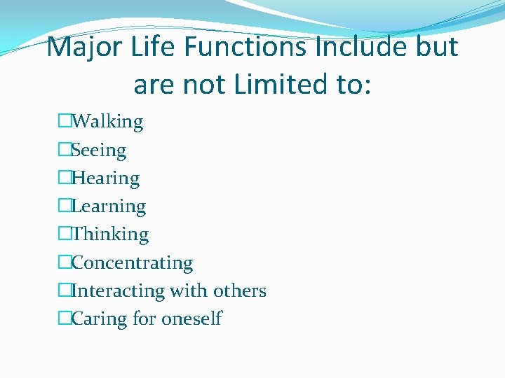 What Does it Mean to Have a Disability