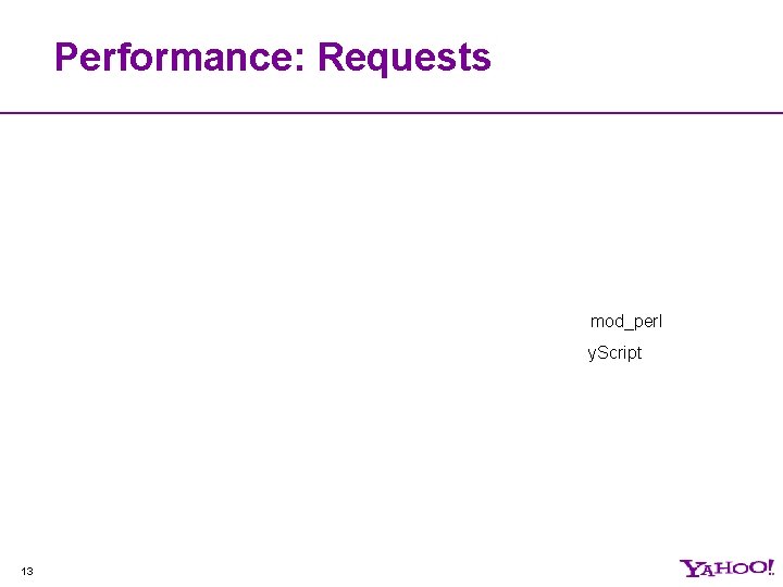 Performance: Requests mod_perl y. Script 13 