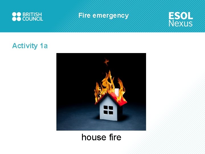 Fire emergency Activity 1 a house fire 