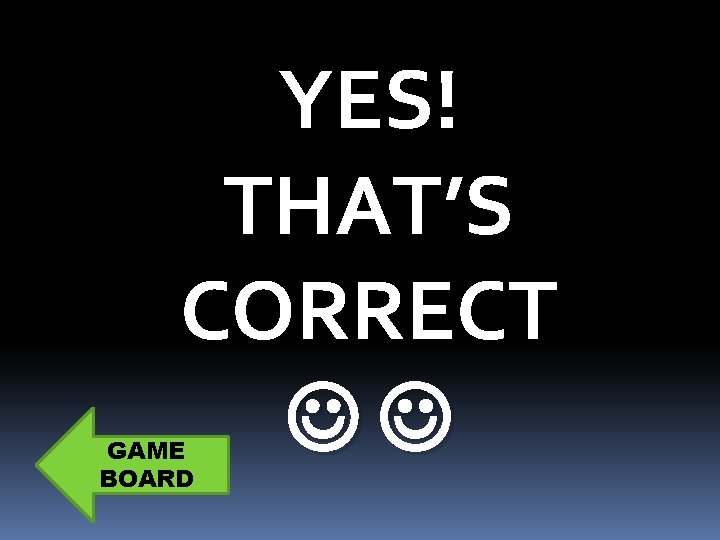 YES! THAT’S CORRECT GAME BOARD 