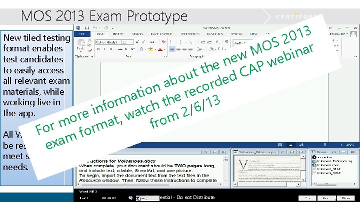 MOS 2013 Exam Prototype 3 1 0 S 2 ar O M n i