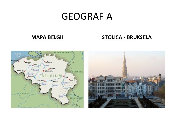 GEOGRAFIA MAPA BELGII STOLICA - BRUKSELA 