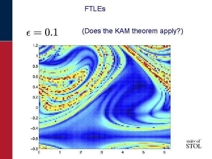 FTLEs (Does the KAM theorem apply? ) 