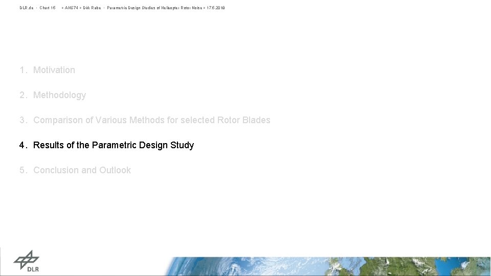 DLR. de • Chart 15 > AHS 74 > Dirk Rabe • Parametric Design