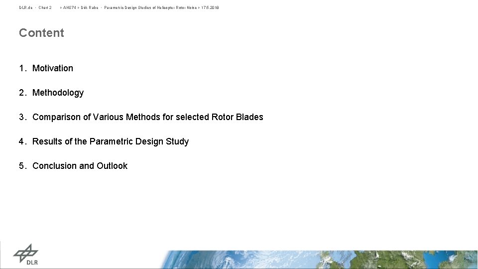 DLR. de • Chart 2 > AHS 74 > Dirk Rabe • Parametric Design