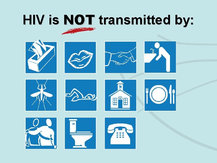 HIV is NOT transmitted by: 
