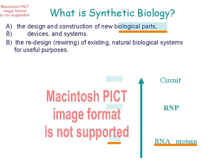 What is Synthetic Biology? A) the design and construction of new biological parts, B)