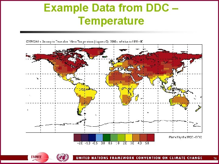 Example Data from DDC – Temperature 74 