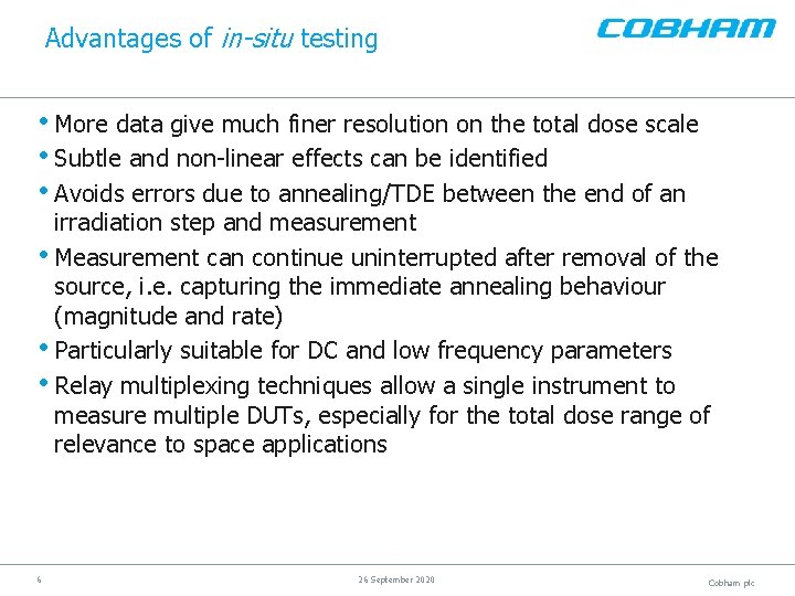 Advantages of in-situ testing • More data give much finer resolution on the total