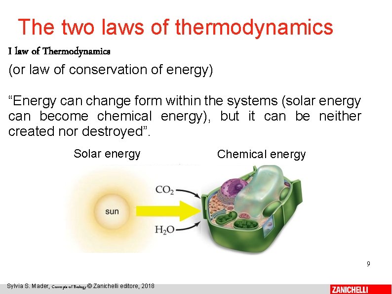 The two laws of thermodynamics I law of Thermodynamics (or law of conservation of