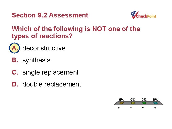 Section 9. 2 Assessment Which of the following is NOT one of the types