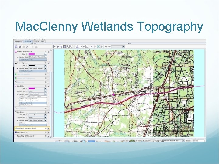 Mac. Clenny Wetlands Topography 