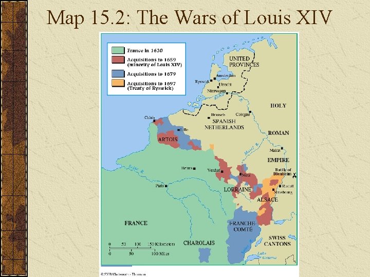 Map 15. 2: The Wars of Louis XIV 