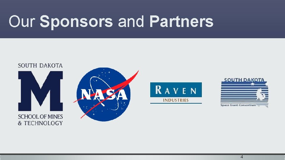 Our Sponsors and Partners 4 