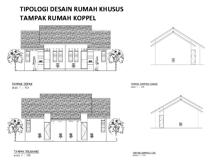 TIPOLOGI DESAIN RUMAH KHUSUS TAMPAK RUMAH KOPPEL 