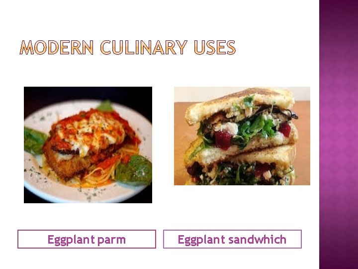 Eggplant parm Eggplant sandwhich 