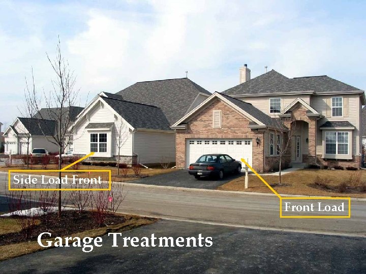 Side Load Front Load Garage Treatments 