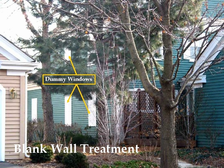 Dummy Windows Blank Wall Treatment 