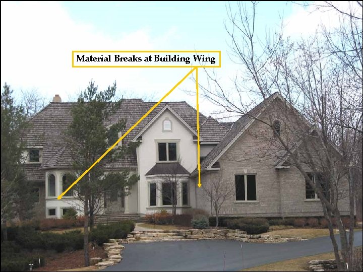 Material Breaks at Building Wing 