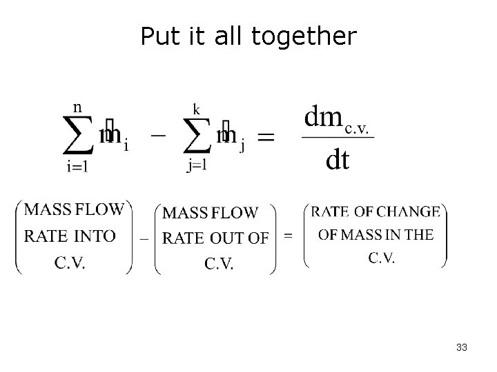 Put it all together 33 
