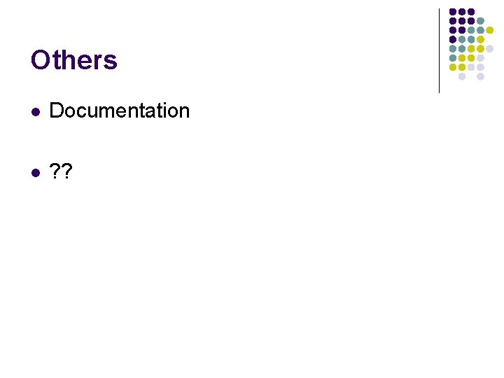 Others l Documentation l ? ? 