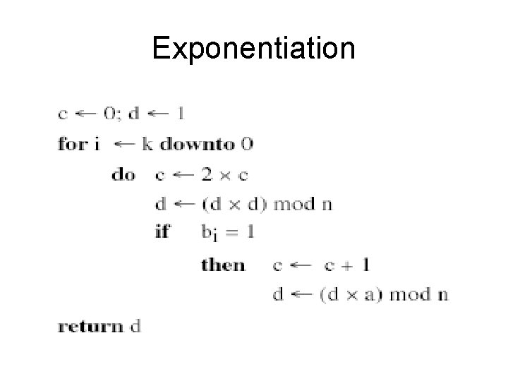 Exponentiation 