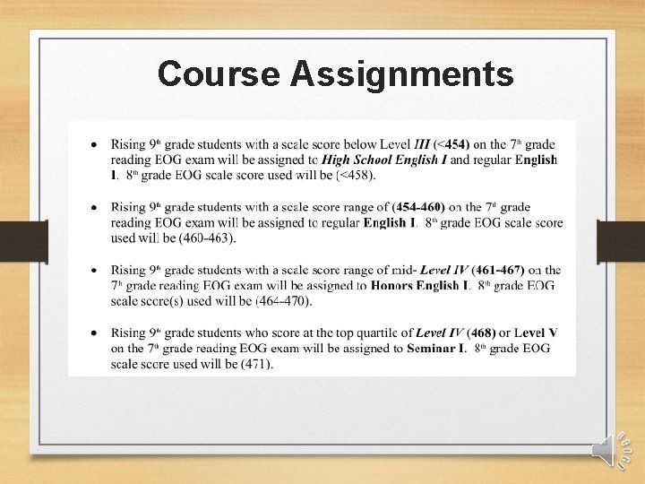 Course Assignments 